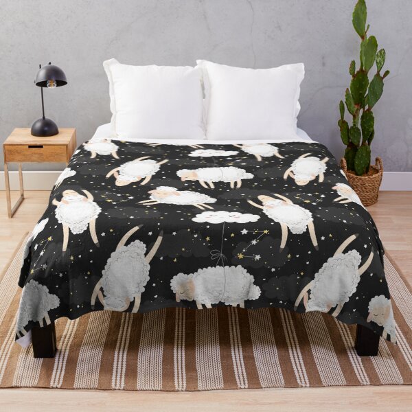 Item preview, Seamless pattern with cute hand drawn cartoon sheeps designed and sold by DarianaArt.