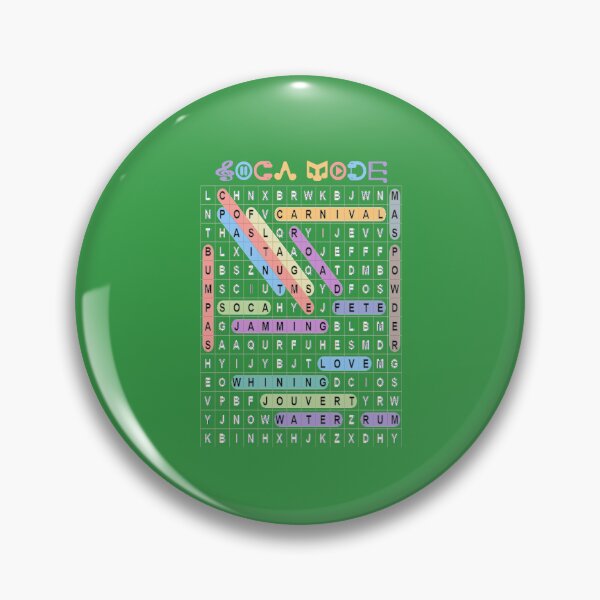 Item preview, Caribbean Festival Word Search Puzzle - Black and White Print designed and sold by Soca-Mode.