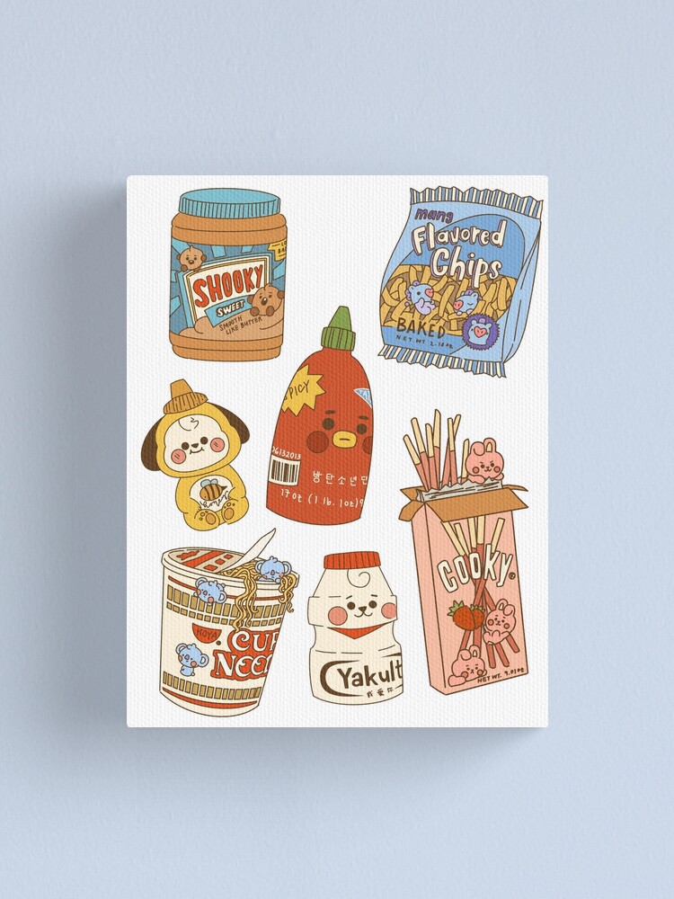 Free Printable BTS Food Tents