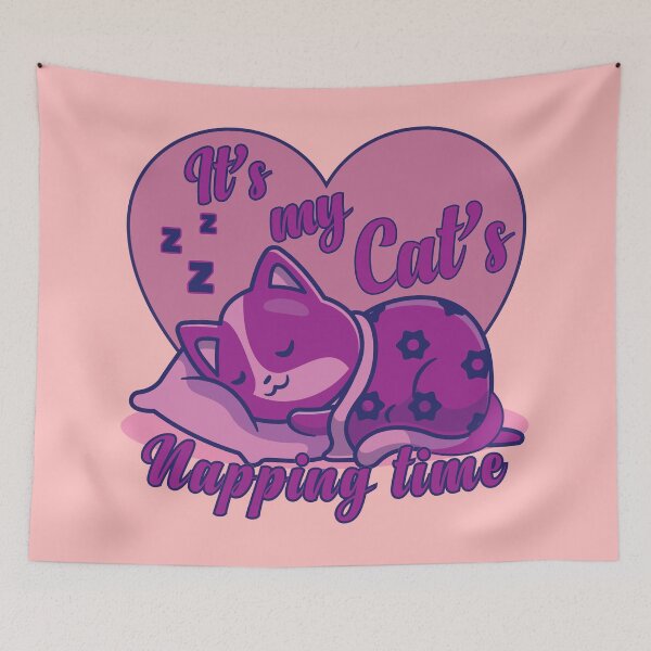 Item preview, It's My Cat's Napping Time - Cat Is Napping - Napping Cat - Cute Cat Napping - Cat Lover designed and sold by designerpriti.