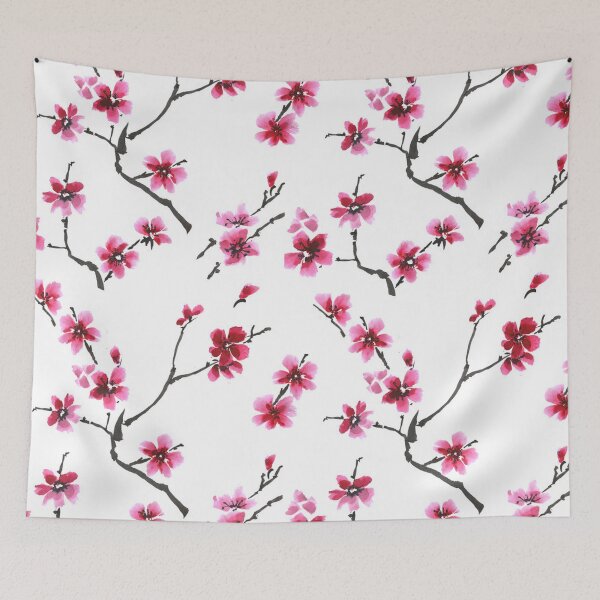 Item preview, Blooming Sakura Flower Pattern designed and sold by GL Digital Artwork .