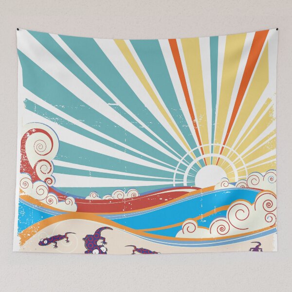 Item preview, The Lizards on the Beach designed and sold by eesmithdesigns.
