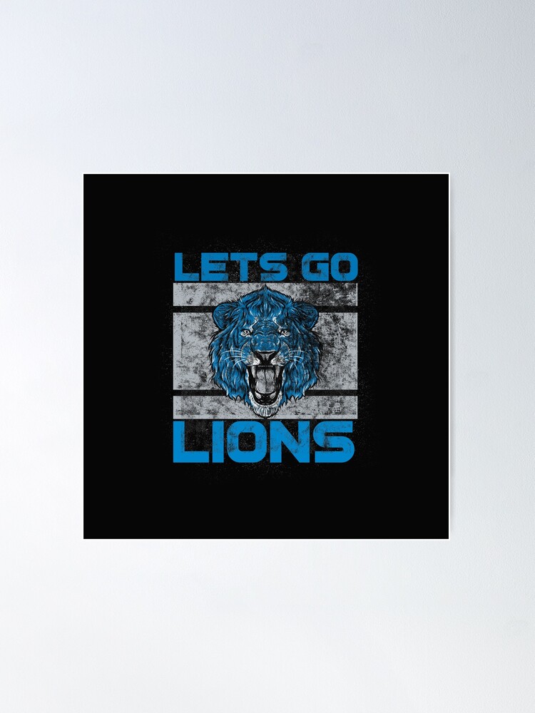 Detroit Lions Laser Cut Logo Steel Magnet-Retro White Logo