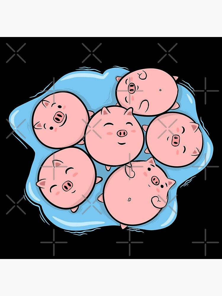 piggy-puddle-poster-for-sale-by-vlyn18-redbubble