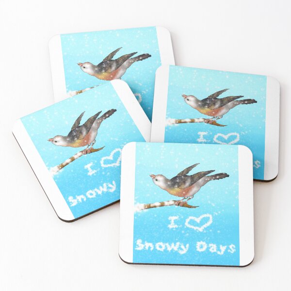 Item preview, I love snowy days- A jolly Snow Bunting designed and sold by Midnightviera.