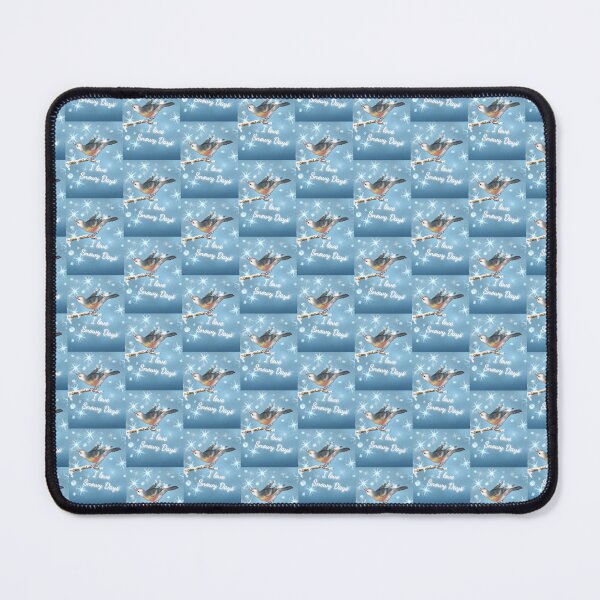 Item preview, I love snowy days- Cute happy Snow Bunting designed and sold by Midnightviera.