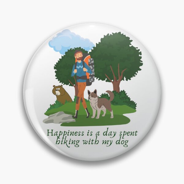 Item preview, Happiness Is A Day Spent Hiking With My Dog designed and sold by Ildar012.