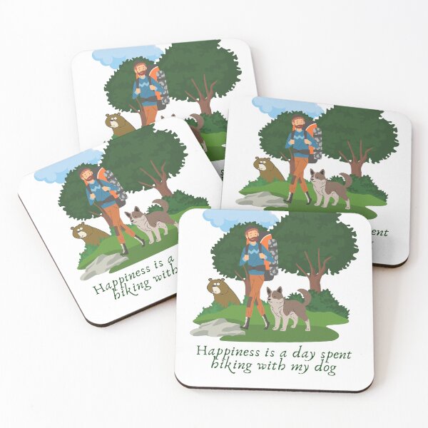 Item preview, Happiness Is A Day Spent Hiking With My Dog designed and sold by Ildar012.
