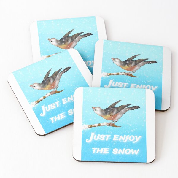Item preview, Just enjoy the snow- Cute happy Snow Bunting designed and sold by Midnightviera.