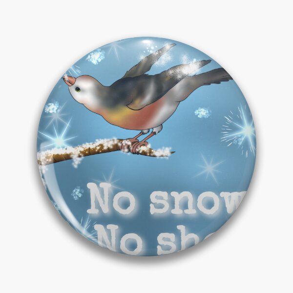 Item preview, No Snow, No Show- Energetic Snow Bunting designed and sold by Midnightviera.