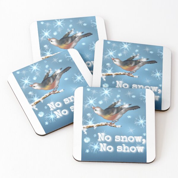Item preview, No Snow, No Show- Energetic Snow Bunting designed and sold by Midnightviera.