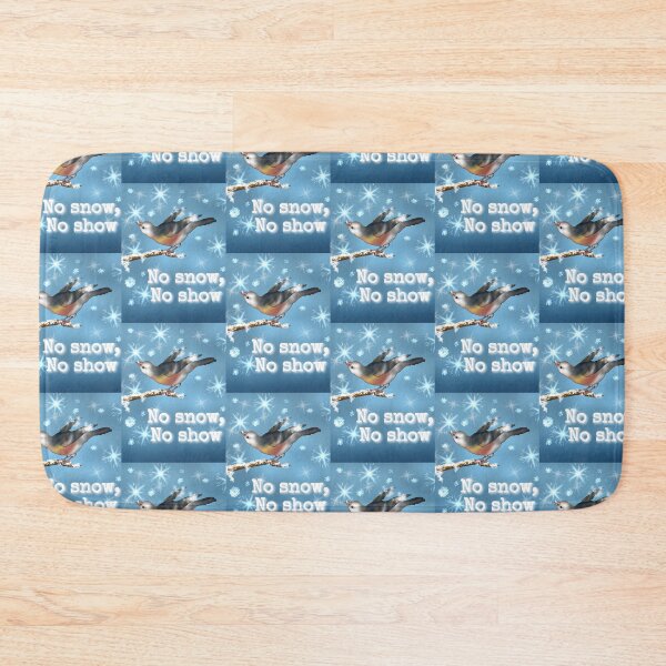Item preview, No Snow, No Show- Energetic Snow Bunting designed and sold by Midnightviera.