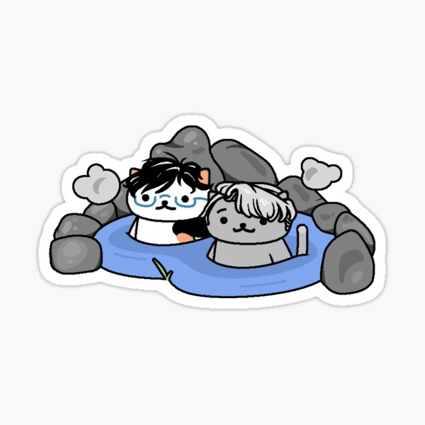 Item preview, Neko Atsume on Ice: Hot Spring Cats designed and sold by kokorogue.