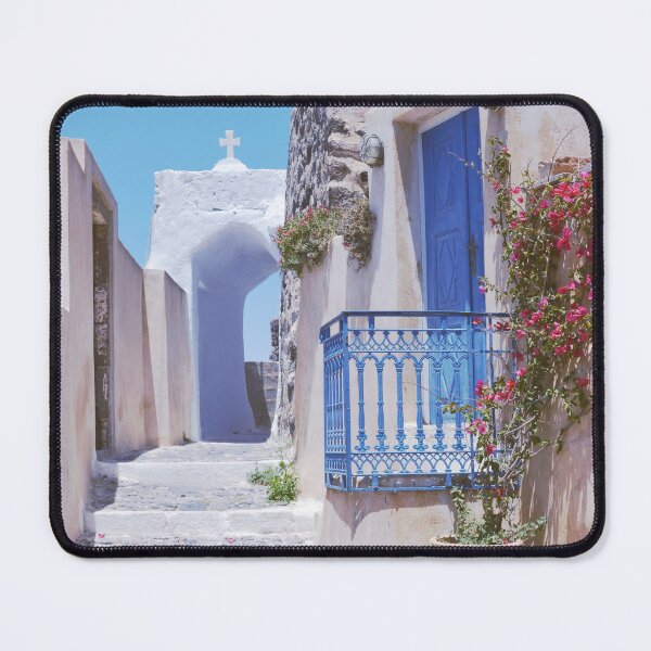 Item preview, Santorini Greece Dreamy Streets designed and sold by CarolinaReina.
