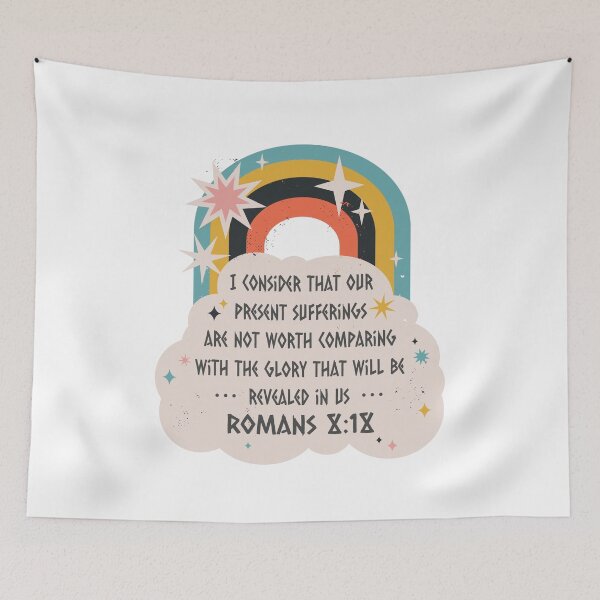 Item preview, Romans 8 18 Bible Verse designed and sold by MrEddie10.