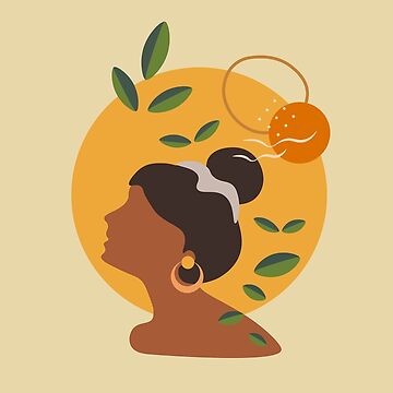 Artwork thumbnail, Gaia – Abstract Woman Illustration by FoxyCreativeLtd