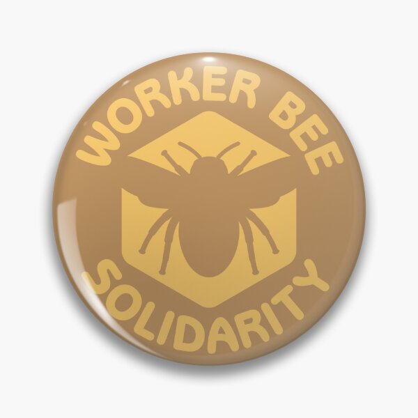Item preview, Worker Bee Solidarity designed and sold by JunkrabbitPress.