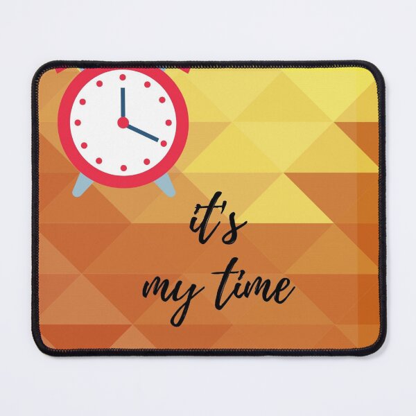 Item preview, Motivational Quote: It's my time with alarm clock  designed and sold by ThamaraiSelvi.