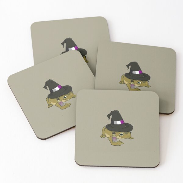 Item preview, Asexual Pride Witch Frog designed and sold by saltuurn.