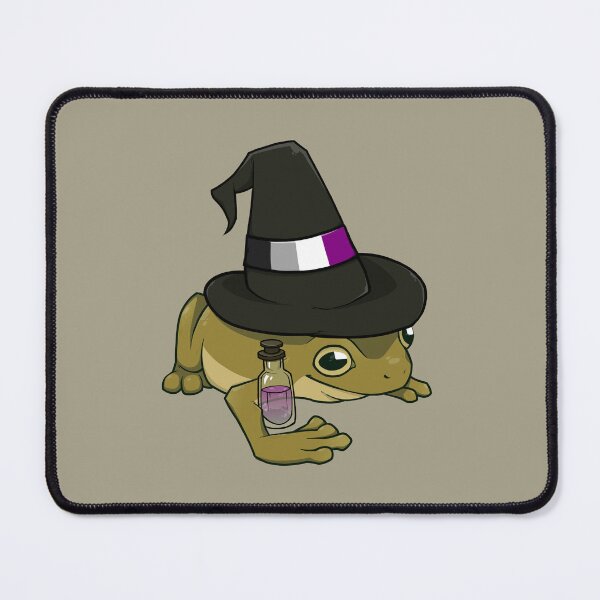 Item preview, Asexual Pride Witch Frog designed and sold by saltuurn.
