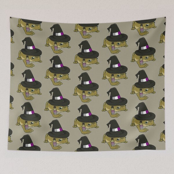 Item preview, Asexual Pride Witch Frog designed and sold by saltuurn.