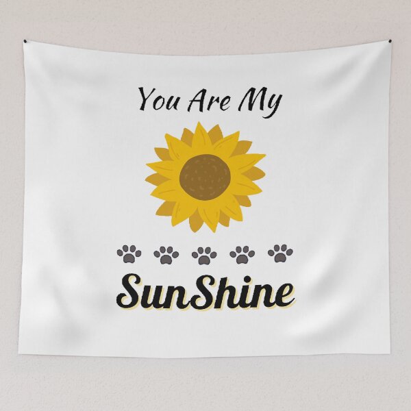 Item preview, You Are My Sunshine Sunflower Cat - funny and cute T-Shirts Quotes designed and sold by Designspot2020.