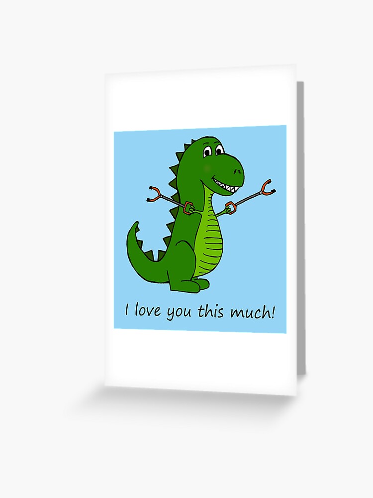 Valentines Day I Love You This Much T-Rex Toddler Kids Long Sleeve T-Shirt