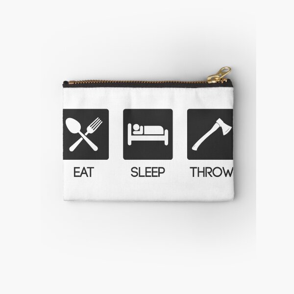 Item preview, Eat Sleep Throw (black print) designed and sold by Scot Gotcher.