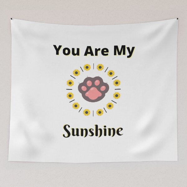 Item preview, You Are My Sunshine Cat Sunflower - funny and cute T-Shirts Quotes designed and sold by Designspot2020.