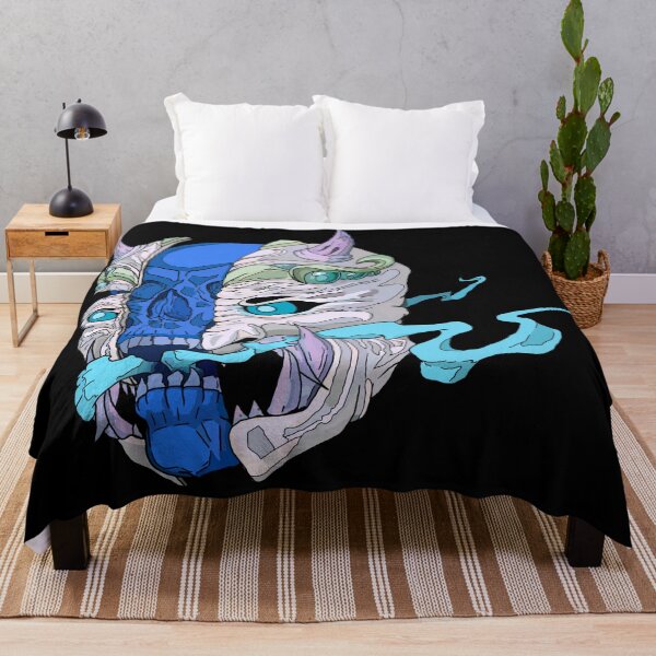 Item preview, Demon Oni, Skull, Skeleton, Death Smile, Blue. designed and sold by Maculele.