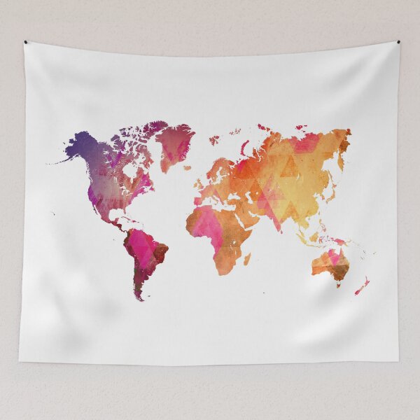 Item preview, world map art 4 designed and sold by Lionmixart.
