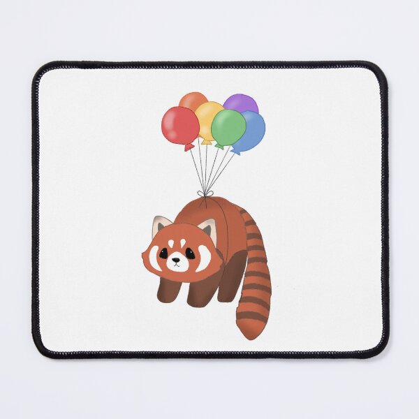 Item preview, Red Panda with Balloons designed and sold by Cattodoodles.