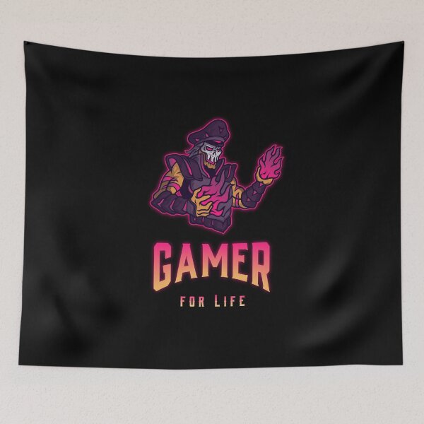 Item preview, Gamer for Life with Glowing Pirate Skeleton designed and sold by PRIVARSHU.