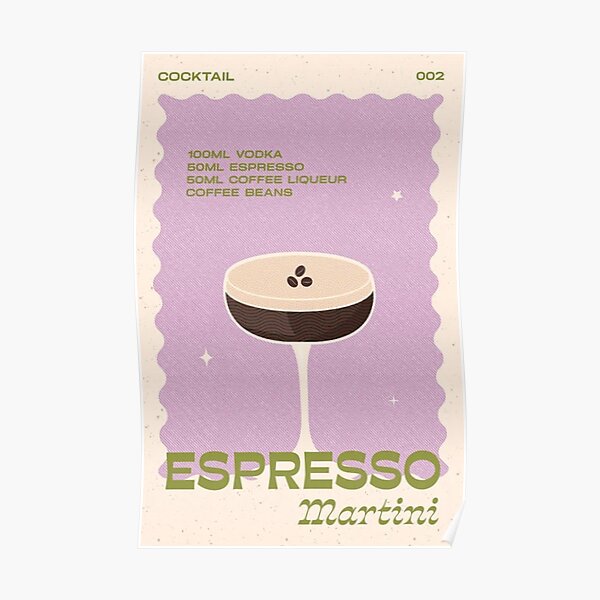 Der Cocktail Espresso Martini Poster