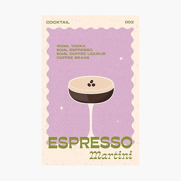 The Cocktail Espresso Martini Photographic Print