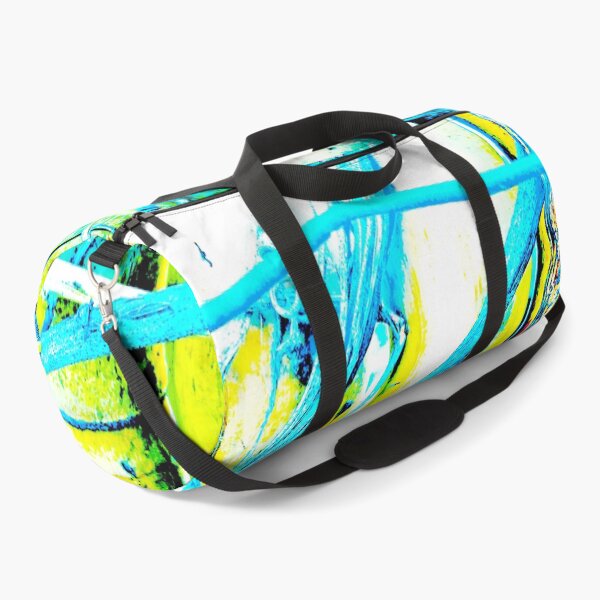 Item preview, Abstract Bamboo fance Turquoise-yellow colors by Iritof designed and sold by iritof.