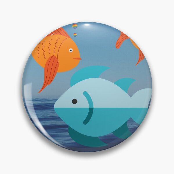 Item preview, Colourful pink yellow and golden fishes in the ocean designed and sold by ThamaraiSelvi.