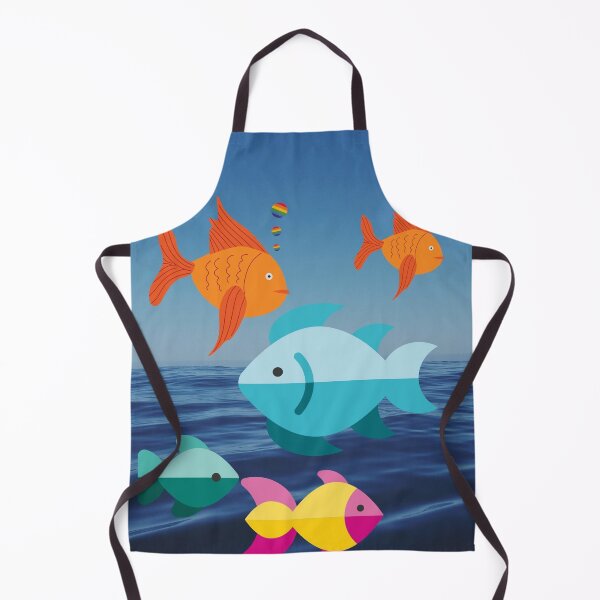 Item preview, Colourful pink yellow and golden fishes in the ocean designed and sold by ThamaraiSelvi.