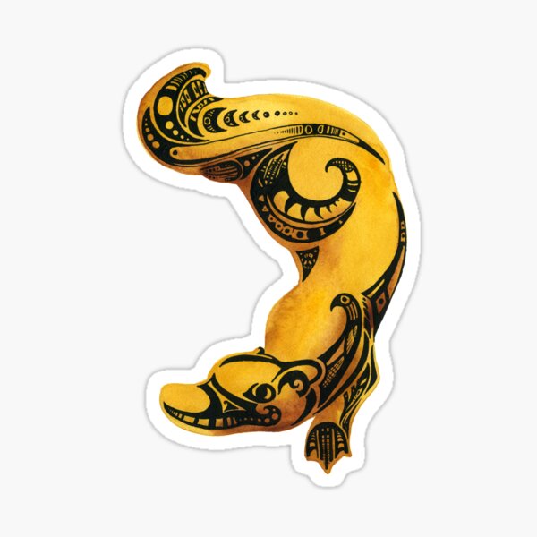 Tribal Platypus Sticker