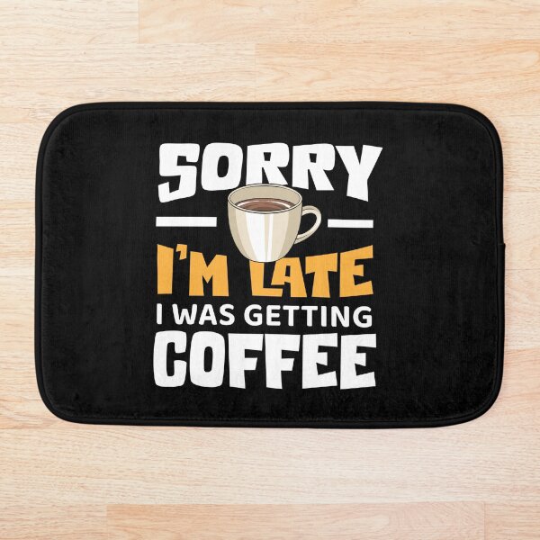 Aperçu de l'œuvre Désolé, je suis en retard, je prenais du café créée et vendue par pixelone.