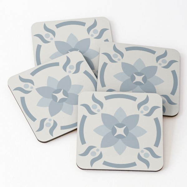 Item preview, Geometric Pattern: Waterlily: Bluestone designed and sold by Red Wolf.
