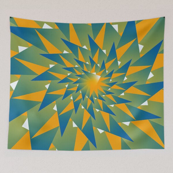 Item preview,  Quad Neon Geometric Spiral art designed and sold by Ariel Guevara.