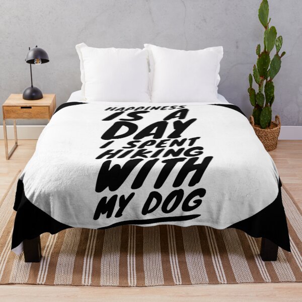 Item preview, Happiness is a day I spent hiking with my dog | Dog lovers| Hiking lovers designed and sold by ritach11.