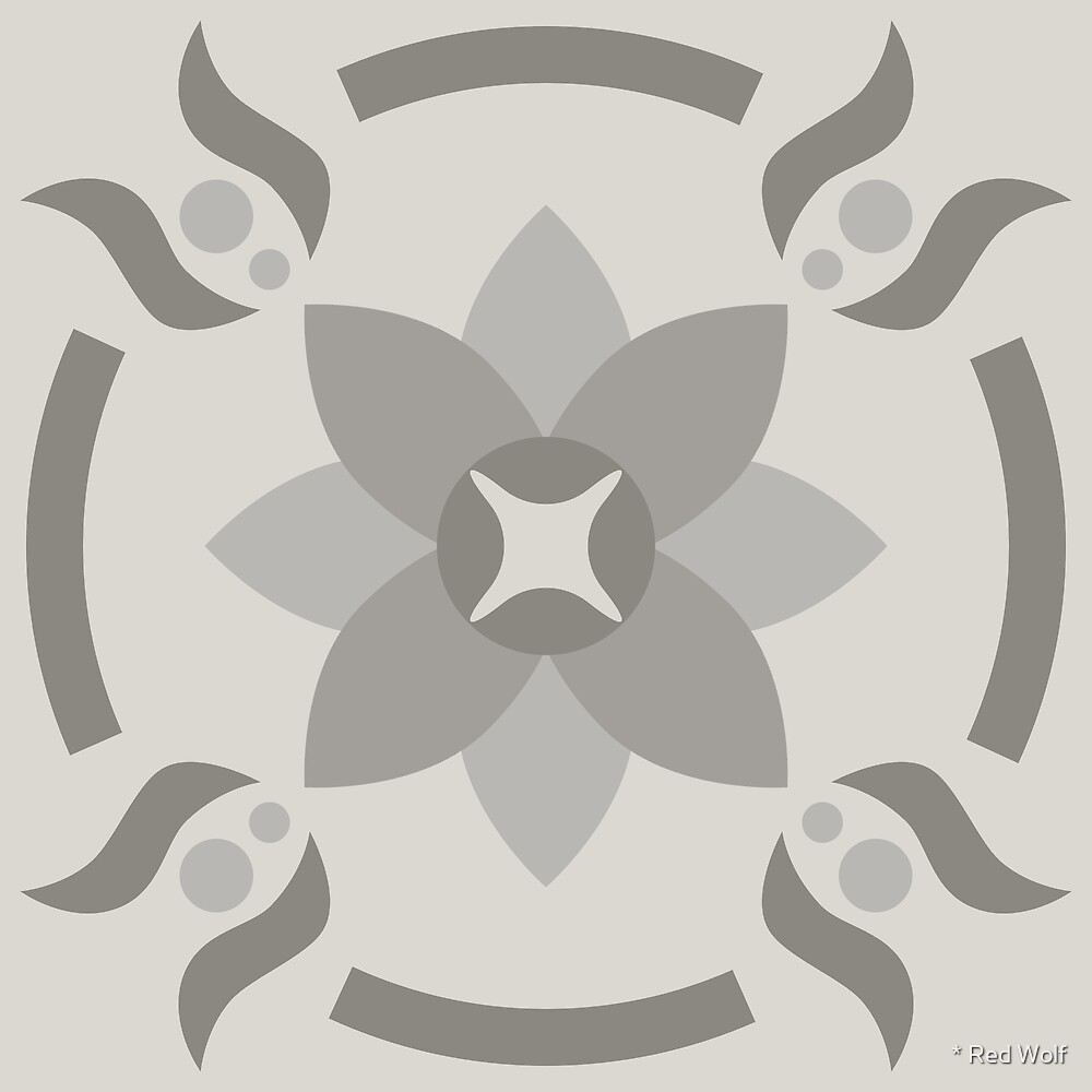 Geometric Pattern: Waterlily: Portland by * Red Wolf
