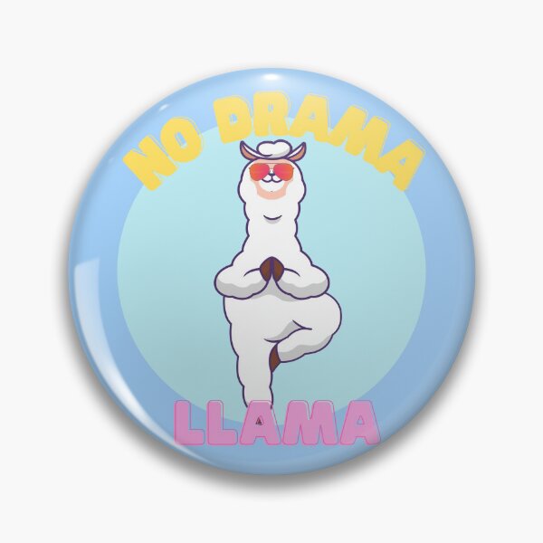 Item preview, No Drama Llama Cool Llama with Sunglasses doing Yoga designed and sold by quinellie.