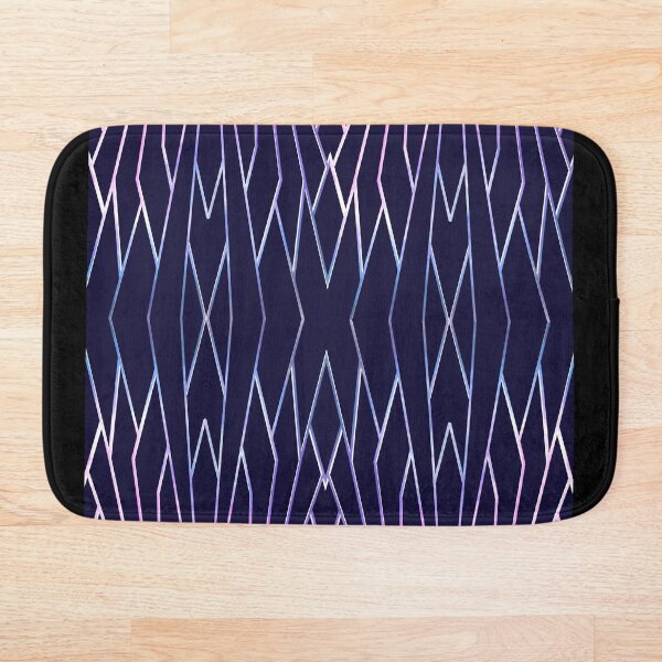 Aperçu de l'œuvre Motif géométrique diagonal avec laque bleue créée et vendue par HiTheejay.