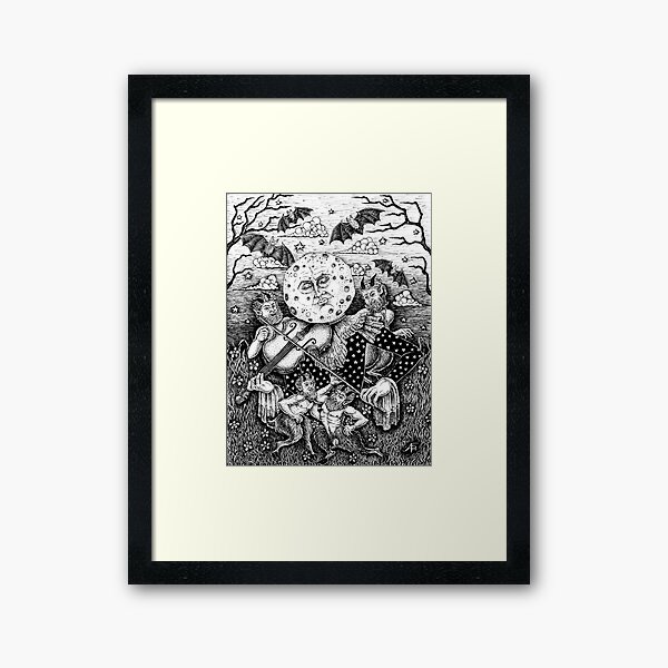 Vista previa del artículo con la obra «Baile lunar», diseñado y vendido por Fabián’s Fables.