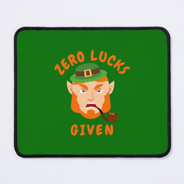 Item preview, St. Patrick's Day - Zero Lucks given - funny design designed and sold by INSOMNIAC101.