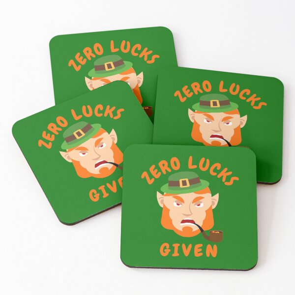 Item preview, St. Patrick's Day - Zero Lucks given - funny design designed and sold by INSOMNIAC101.