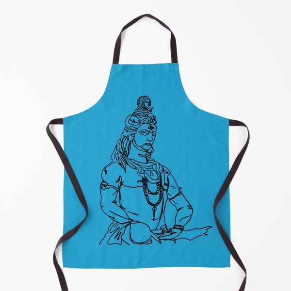 Item preview, jai mahakal - lord shiva line drawing designed and sold by The-Meraki-Man.
